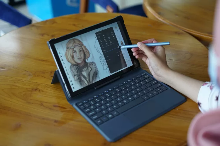 Sketsa 3 Tablet Advan Dengan Aksesoris Lengkap Under 2 Juta