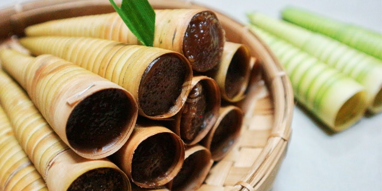 Kue Clorot Dengan Tekstur Yang Kenyal