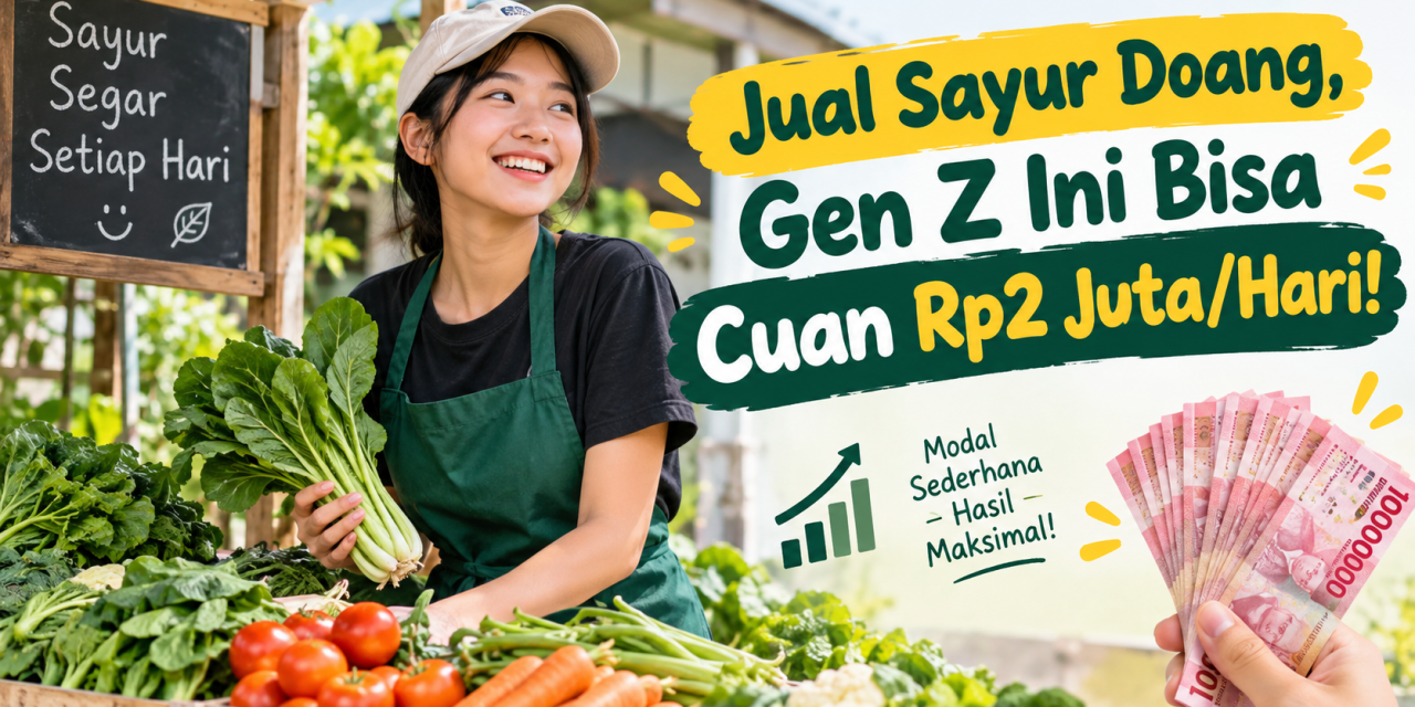 Jual Sayur Doang, Gen Z Ini Bisa Cuan Rp2 Juta/Hari!