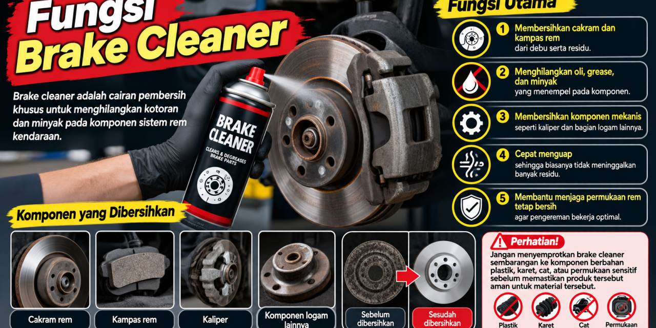 Ampuh! Brake Cleaner Untuk Bersihkan Rem Kotor & Decit