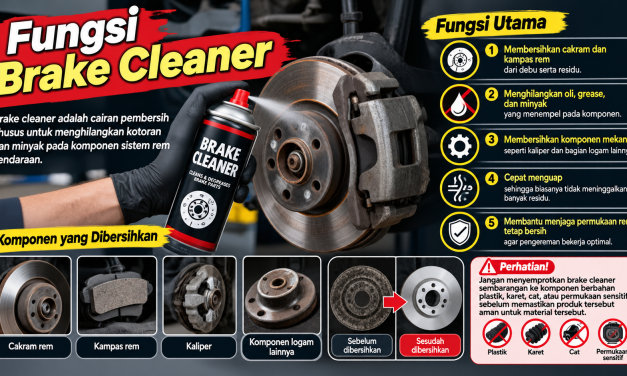 Ampuh! Brake Cleaner Untuk Bersihkan Rem Kotor & Decit